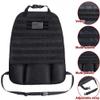 wrumava Car Seat Back Organizer, Tactical Molle Nylon Vehicle Panel Universal Fit Car Backseat Cover Protector (Olny Black molle seat organizer) view 4