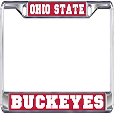 Dixie Dawgs Ohio State Metal License Plate Frame for Front or Back of Car Officially Licensed