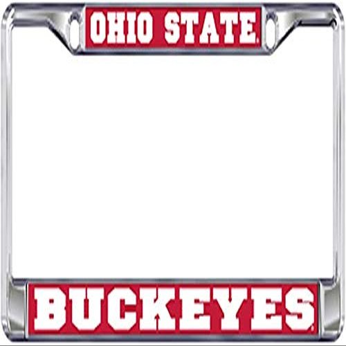Dixie Dawgs Ohio State Metal License Plate Frame for Front or Back of Car Officially Licensed