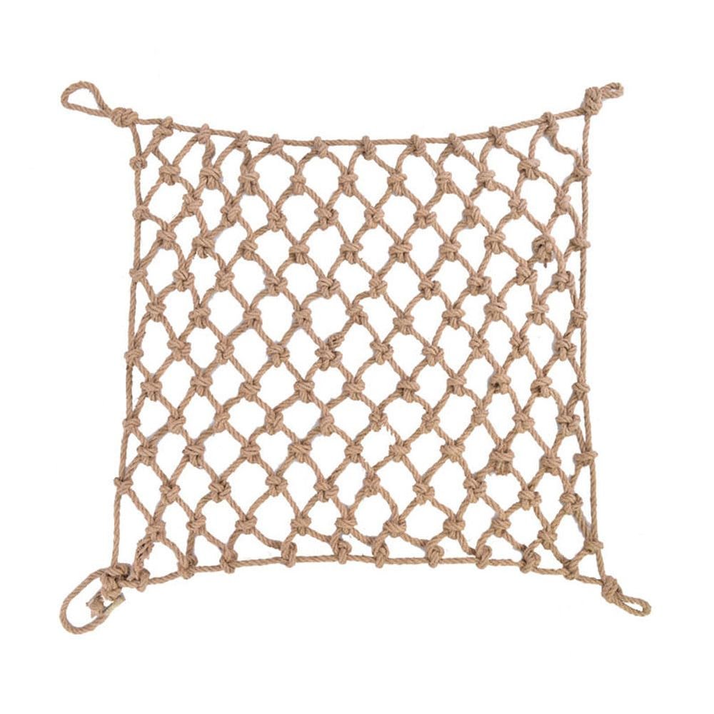 WANIAN Cargo Net Rope Ladder Hemp Net, Child Safety Net, Anti-Fall Stair Nets, Fence Nets, Ceiling Decorative Nets, Hammocks,Mesh Hemp Rope Net Support Customization Safety Rope Net for Kids