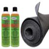 12FT x 3.75FT Charcoal Carpet ROLL + 2 CANS of 777LV Glue for Polymat Teardrop Camper Trailer Carpet Liner view 1