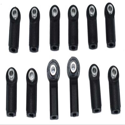 Plastic Ball Ends For GPM Optional Suspension Links Item# TRX4160A For Traxxas 1/10 TRX-4 Defender 82056-4, Tactical Unit #82066-4 12Pc Set Black