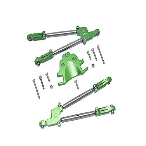Aluminum Rear Tie Rods With Stabilizer For Arrma 1:5 KRATON 8S BLX/OUTCAST 8S BLX/KRATON EXB Roller - 12Pc Set Green