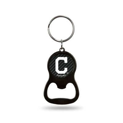 Rico Indians - Carbon Fiber Design - Colored Bottle Opener Keychain (Black) BOC4201CF Indians - Carbon Fiber Design - Colored Bottle Opener Keychain (Black)