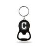 Rico Indians - Carbon Fiber Design - Colored Bottle Opener Keychain (Black) BOC4201CF Indians - Carbon Fiber Design - Colored Bottle Opener Keychain (Black) view 1