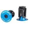 Wolf Tooth Alloy Bar End Plugs (Set of 2) - Blue view 1