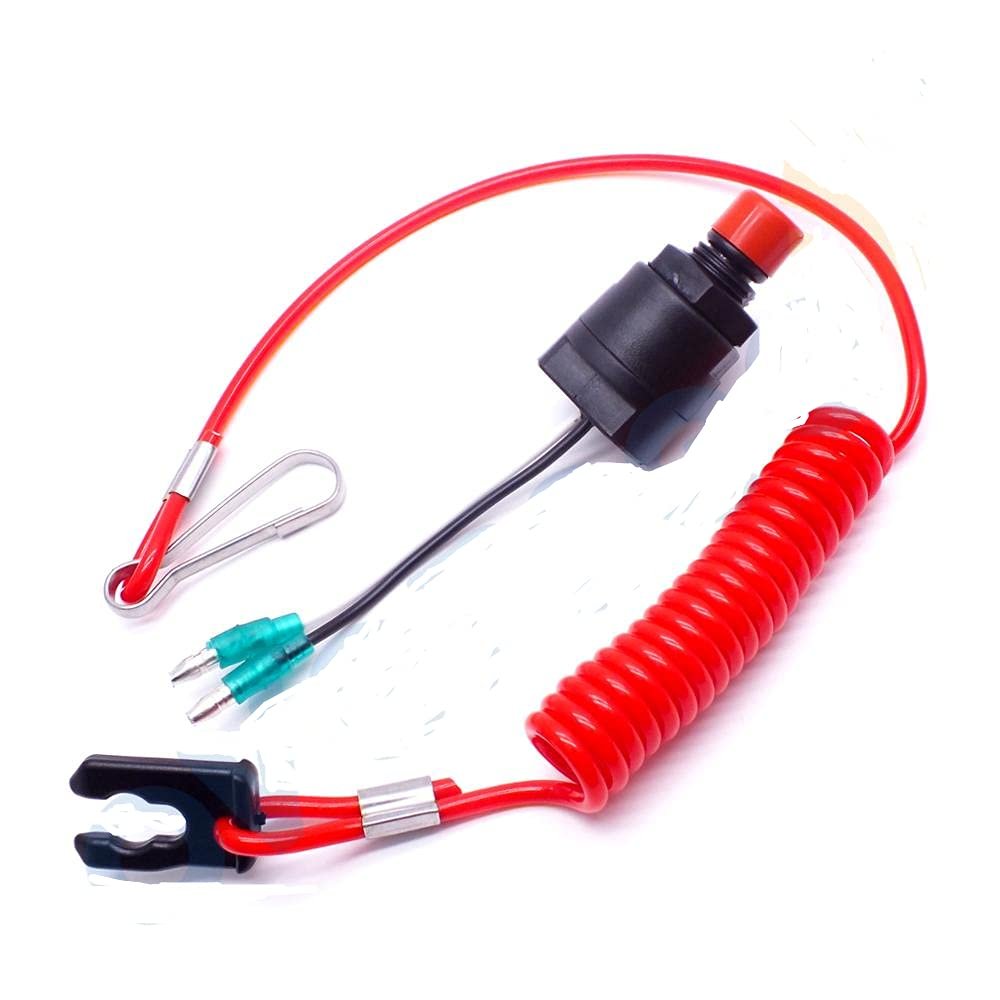 OVERSEE 36180-ZV5-013 Emergency Switch Assy with Lanyard for Honda Outboard Motor Control Box F40-F150