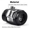 EVIL ENERGY 4PCS 6AN Hose Finisher Clamp 6061-T6 Aluminium Alloy, Black view 3