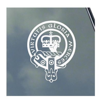 Robertson Donnachaidh Scottish Clan Vinyl Sticker Decal Tartan with Banner Option Family