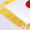 ZXvZYT 3 X 5 Inch Japan Window Hanging Flag Japanese Small Mini Car Flags Banners Rearview Mirror Decoration - with Suction Cup & Golden Fringy Banner(2 Pack) view 3