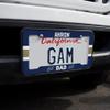 GRAPHICS & MORE University of Akron Dad License Plate Tag Frame view 2