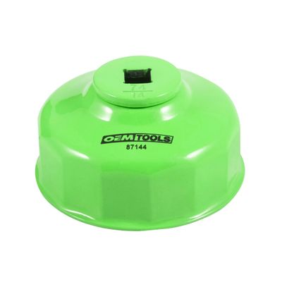 OEMTOOLS 74mm 14 Flute Oil Filter Wrench, Green, Blend