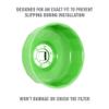 OEMTOOLS 74mm 14 Flute Oil Filter Wrench, Green, Blend view 4