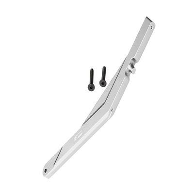 GPM For Losi 1/10 Lasernut U4 Tenacity LOS03028 Upgrade Parts Aluminum Rear Chassis Brace - 3Pc Set Silver