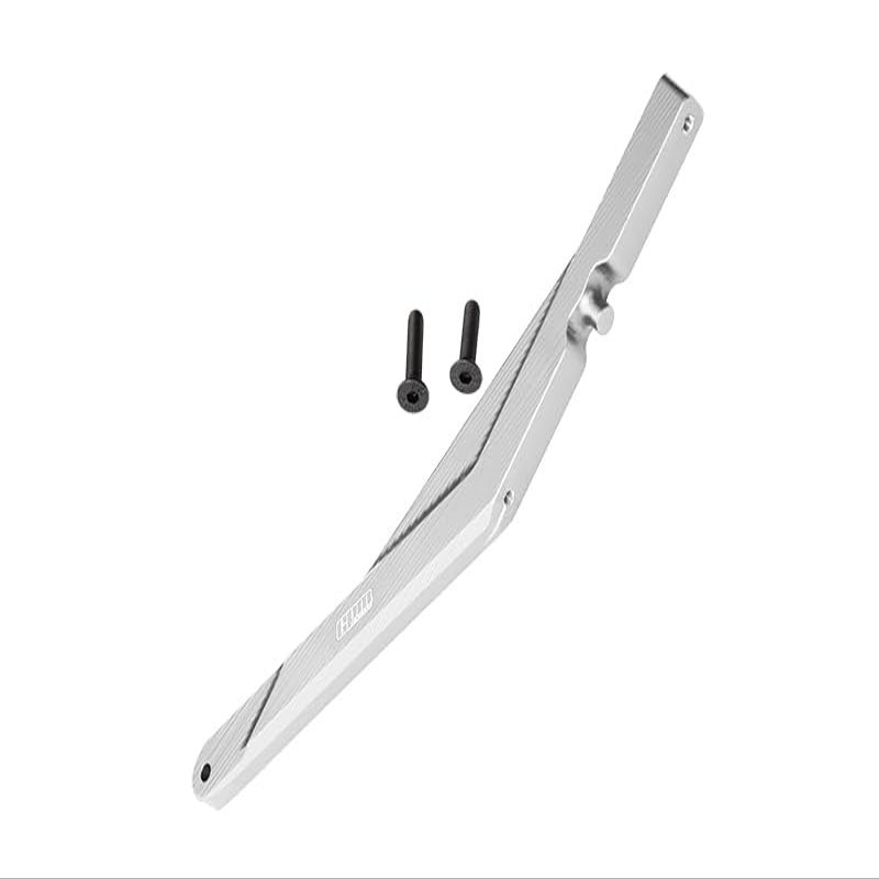 GPM For Losi 1/10 Lasernut U4 Tenacity LOS03028 Upgrade Parts Aluminum Rear Chassis Brace - 3Pc Set Silver
