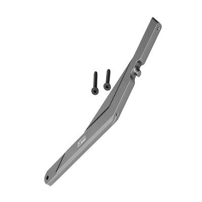 GPM For Losi 1/10 Lasernut U4 Tenacity LOS03028 Upgrade Parts Aluminum Rear Chassis Brace - 3Pc Set Gray Silver