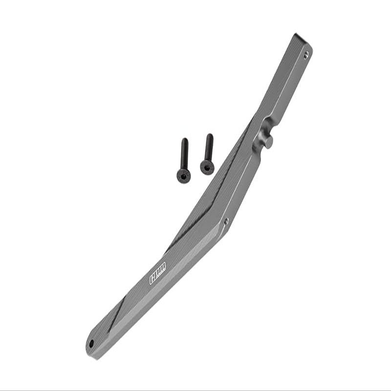 GPM For Losi 1/10 Lasernut U4 Tenacity LOS03028 Upgrade Parts Aluminum Rear Chassis Brace - 3Pc Set Gray Silver