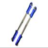 Aluminum + Stainless Steel Adjustable Front Steering Tie Rod For Arrma 1:5 KRATON 8S BLX/OUTCAST 8S BLX/KRATON EXB Roller - 2Pc Set Blue view 1