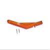 GPM For Losi 1/10 Lasernut U4 Tenacity LOS03028 Upgrade Parts Aluminum Rear Chassis Brace - 3Pc Set Orange view 1