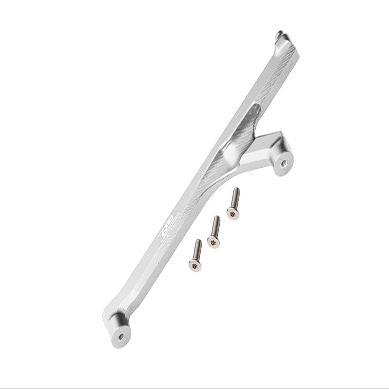 GPM For Losi 1:10 Lasernut U4 Tenacity LOS03028 / Tenacity DB Pro LOS03027V2 Upgrade Parts Aluminum Front Chassis Brace - 4Pc Set Silver