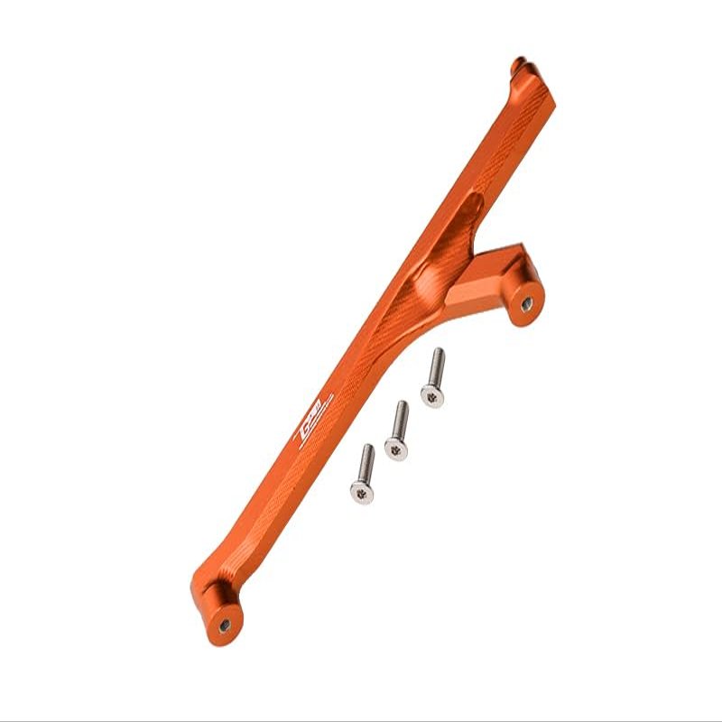GPM For Losi 1:10 Lasernut U4 Tenacity LOS03028 / Tenacity DB Pro LOS03027V2 Upgrade Parts Aluminum Front Chassis Brace - 4Pc Set Orange