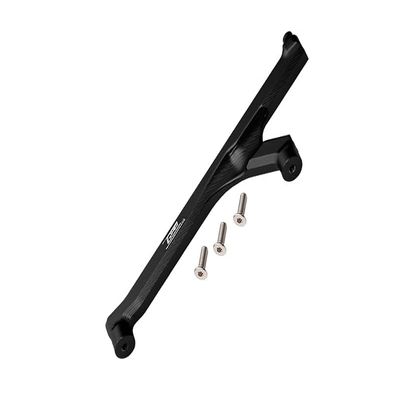 GPM For Losi 1:10 Lasernut U4 Tenacity LOS03028 / Tenacity DB Pro LOS03027V2 Upgrade Parts Aluminum Front Chassis Brace - 4Pc Set Black