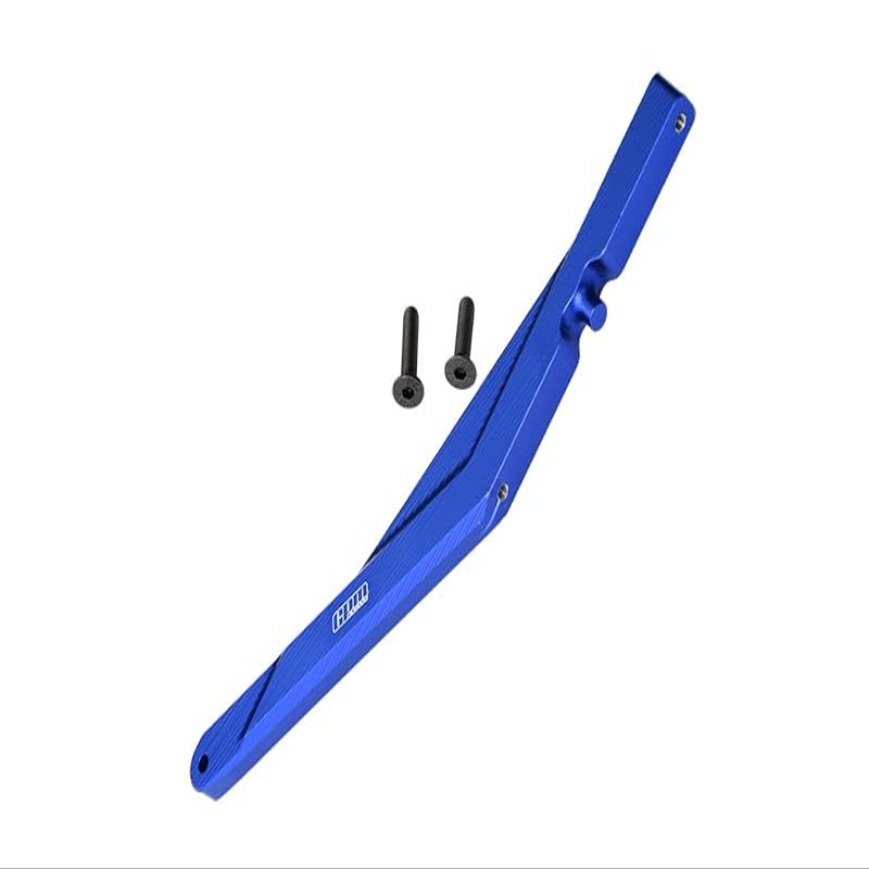 GPM For Losi 1/10 Lasernut U4 Tenacity LOS03028 Upgrade Parts Aluminum Rear Chassis Brace - 3Pc Set Blue