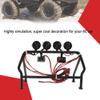 RC Car Roll Cage, Metal Roll Cage Bucket with 6 LED Light Replacement Fit for SCX10 1/10 Axial 4WD RC Car, Prevent RC Car from Scratching and Damaging view 3