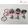 For Kubota KX91-3 Excavator D1503 rebuild piston + piston ring full gasket kit view 2