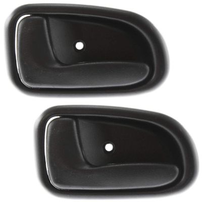 Garage-Pro Interior Door Handle SET Compatible with 1993-1997 Toyota Corolla, Fits 1993-1997 Geo Prizm Front and Rear, Driver Side Black