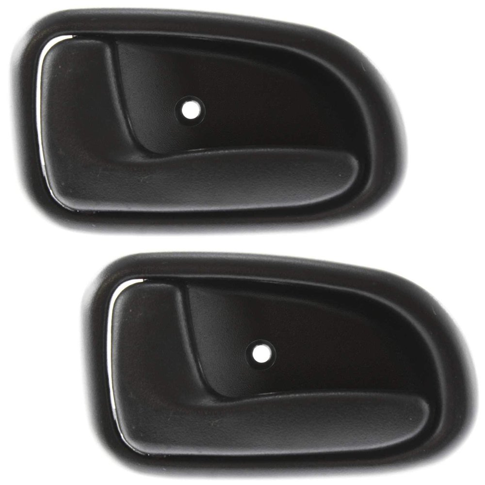 Garage-Pro Interior Door Handle SET Compatible with 1993-1997 Toyota Corolla, Fits 1993-1997 Geo Prizm Front and Rear, Driver Side Black