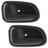 Garage-Pro Interior Door Handle SET Compatible with 1993-1997 Toyota Corolla, Fits 1993-1997 Geo Prizm Front and Rear, Driver Side Black view 1