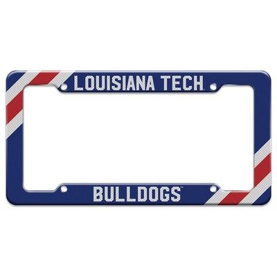 GRAPHICS & MORE Louisiana Tech Bulldogs Corner Stripes License Plate Tag Frame
