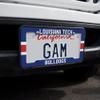 GRAPHICS & MORE Louisiana Tech Bulldogs Stripes License Plate Tag Frame view 2