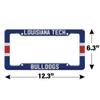 GRAPHICS & MORE Louisiana Tech Bulldogs Stripes License Plate Tag Frame view 4