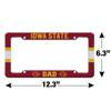 GRAPHICS & MORE Iowa State University Dad License Plate Tag Frame view 4