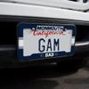 GRAPHICS & MORE Monmouth University Dad License Plate Tag Frame view 2