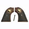 Premium Grips Compatible Replacement Heritage Rough Rider Checkered Rosewood Grips w/Eagle Medallion fits .22 & .22 mag view 1