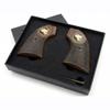 Premium Grips Compatible Replacement Heritage Rough Rider Checkered Rosewood Grips w/Eagle Medallion fits .22 & .22 mag view 4