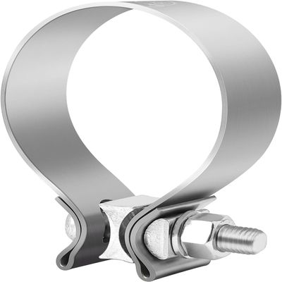 EVIL ENERGY 1.75 Inch Exhaust Clamp, 1 3/4" Narrow Band Muffler Clamp Stainless Steel for Pipes, Mufflers, Catalytic Converters 2PCS