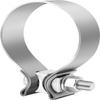 EVIL ENERGY 1.75 Inch Exhaust Clamp, 1 3/4" Narrow Band Muffler Clamp Stainless Steel for Pipes, Mufflers, Catalytic Converters 2PCS view 1
