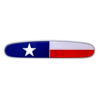 Chrome Die-Cast Texas Flag Emblem for Various Compatible with Freightliner Models, Replacement Part