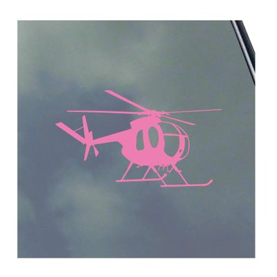 Hughes 500 Pilot Vinyl Sticker Decal Helicopter Civilian Business Police