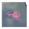 Hughes 500 Pilot Vinyl Sticker Decal Helicopter Civilian Business Police view 1