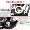 HTRACING 2 Pcs Caster Camber Plates Compatible with Ford Mustang 1979-1989 Front Adjustable +/-3.0 Camber +/-2.0 Caster Plates Aluminum Alloy 79 80 81 82 83 84 85 86 87 88 89 (Black) view 3
