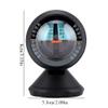 Car Compass, Inclinometer Car Guide Ball Angle Slope Level Meter Finder Tool Balancer Measure Equipment for Car Vehicle Sea Marine Boat Ship Outdoor Trip,Black view 3