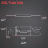 Hamolar 3 Pack 100 AMP Car Audio ANL Fuse Holder Block Kit with 100A Fuses 0/2/4/8 Gauge AWG view 4