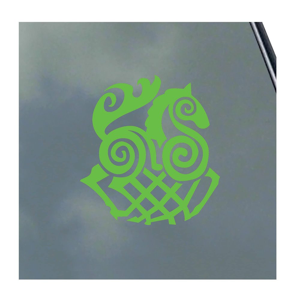 Sleipnir Odin's Steed Vinyl Sticker Decal Norse Viking Asatru Thor Loki Runic Symbol