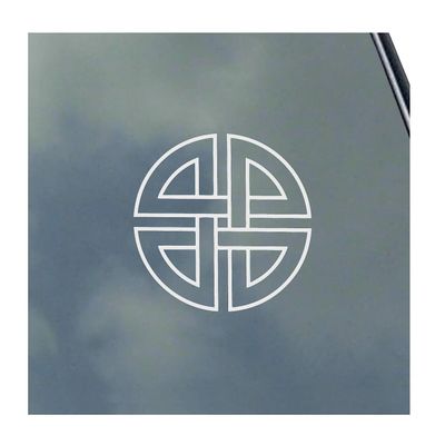 Shield Knot Vinyl Sticker Decal Norse Viking Asatru Thor Loki Runic Symbol