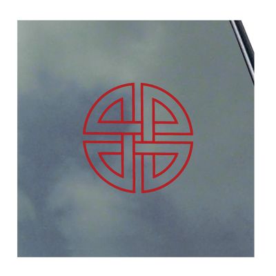 Shield Knot Vinyl Sticker Decal Norse Viking Asatru Thor Loki Runic Symbol